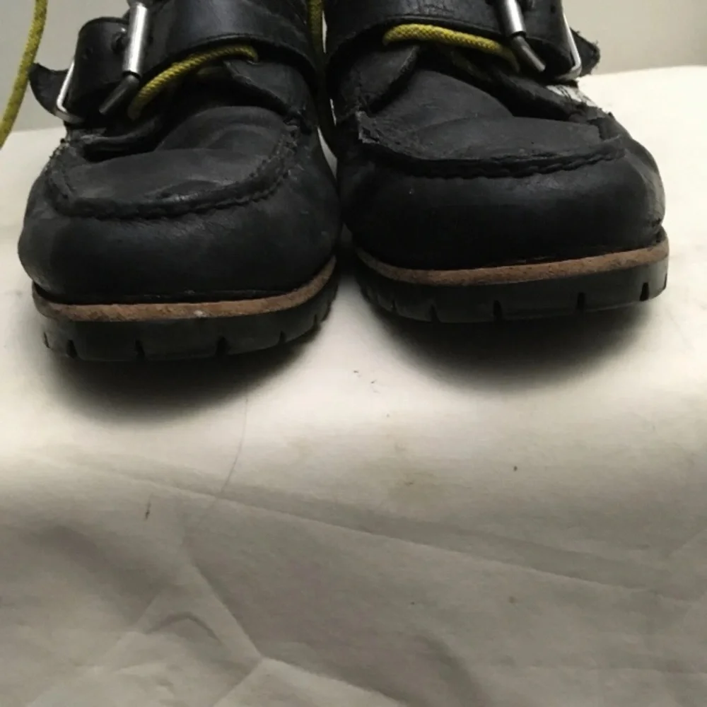 Men’s POLO RALPH LAUREN Size 10 D RANGER HI TECH ALPINE BLACK LEATHER BOOTS